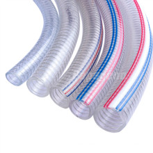 Tuyau d&#39;aspiration de pompe tressé de fil de spirale de PVC de 1-1 / 4 pouces